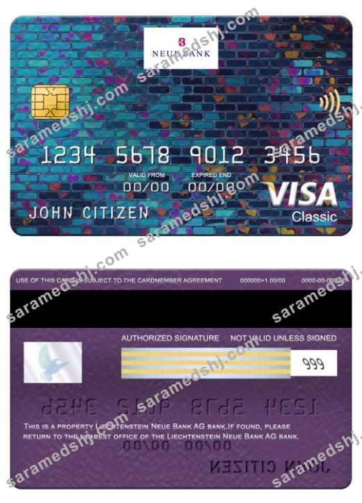 Liechtenstein Neue Bank AG bank visa classic card